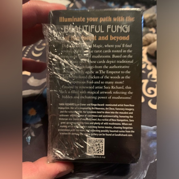 Midnight Magic: A Tarot Deck of Mushrooms DELUXE BUNDLE w Tarot NECKLACE & More! - Picture 5 of 15